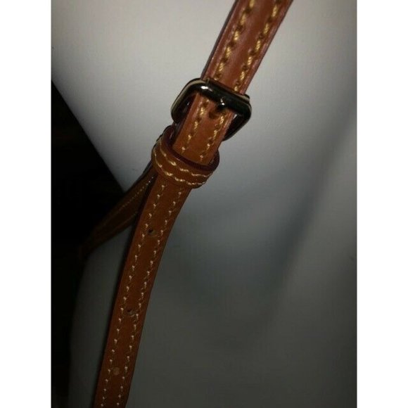 PREOWNED DOONEY & BOURKE VINTAGE GREEN DB CANVAS LEATHER TRIM CROSSBODY - Picture 4 of 10